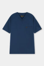 Classic Blue 3-Pocket Scrub Set for Men - Image 4