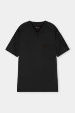 Classic Black V-Neck Scrub Set for Men - Image 3