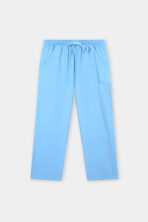 Classic Sky Blue V-Neck Scrub Set for Men - Image 7