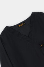 Classic Black V-Neck Scrub Set for Women - Image 7