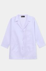 White V-Neck Scrub Set for Women - Image 3