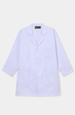 White V-Neck Scrub Set for Women