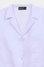 White V-Neck Scrub Set for Women - Image 4