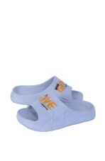 Light Blue Cushioned Slide Sandals