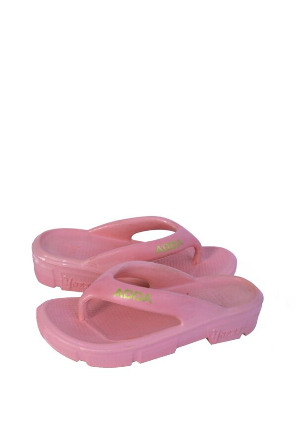Pink Cushioned Flip-Flops with Thick Sole