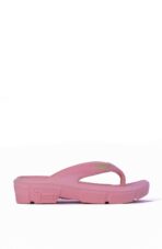 Pink Cushioned Flip-Flops with Thick Sole - Image 2